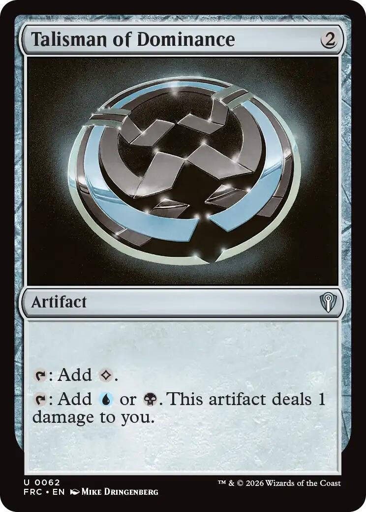 Image for Talisman of Dominance (62) (Commander: Reality Fracture) (FRC) - Magic: The Gathering