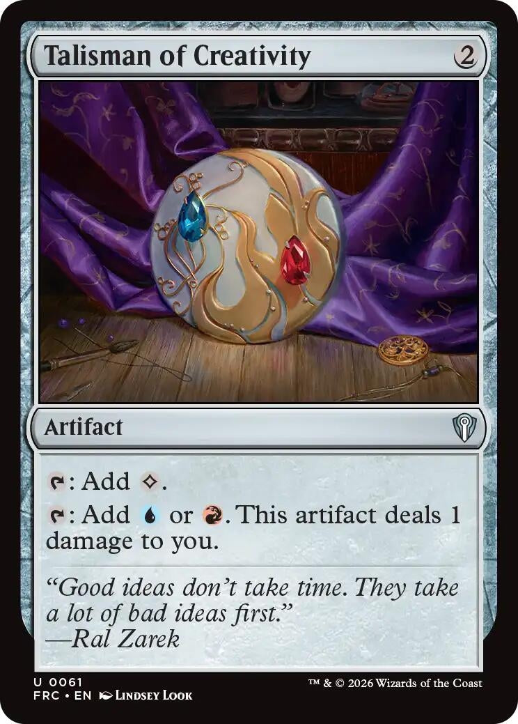 Image for Talisman of Creativity (61) (Commander: Reality Fracture) (FRC) - Magic: The Gathering