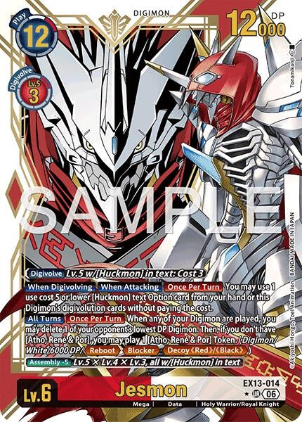 Image for Jesmon (Alternate Art) (EX13-014 UR) (Chivalrous XIII) (EX-13) - Digimon Card Game