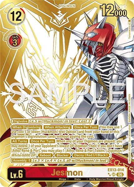 Image for Jesmon (Rare Pull) (EX13-014 UR) (Chivalrous XIII) (EX-13) - Digimon Card Game