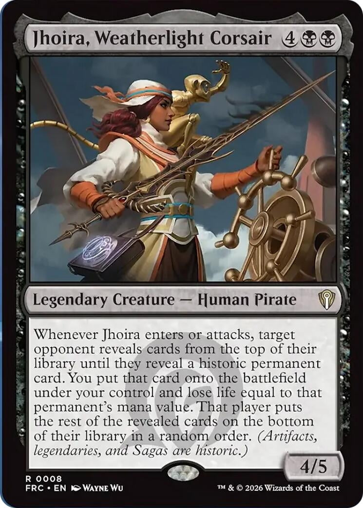 Image for Jhoira, Weatherlight Corsair (8) (Commander: Reality Fracture) (FRC) - Magic: The Gathering