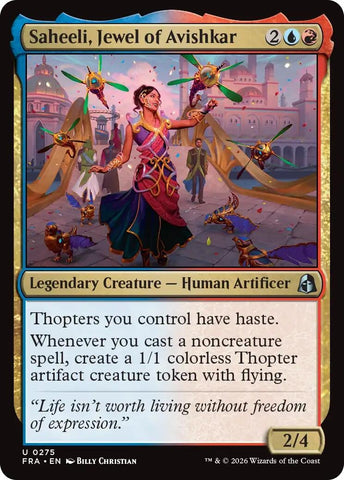 Saheeli, Jewel of Avishkar (275) (Reality Fracture)