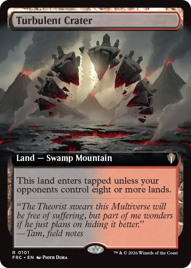 Image for Turbulent Crater (Extended Art) (101) (Commander: Reality Fracture) (FRC) - Magic: The Gathering