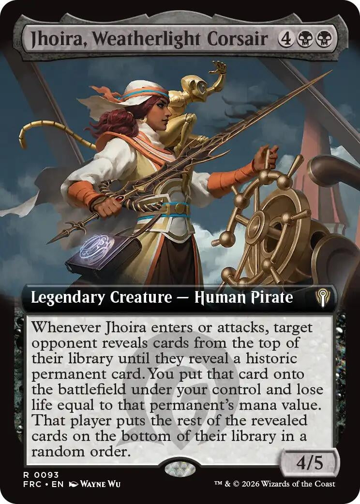 Image for Jhoira, Weatherlight Corsair (Extended Art) (93) (Commander: Reality Fracture) (FRC) - Magic: The Gathering