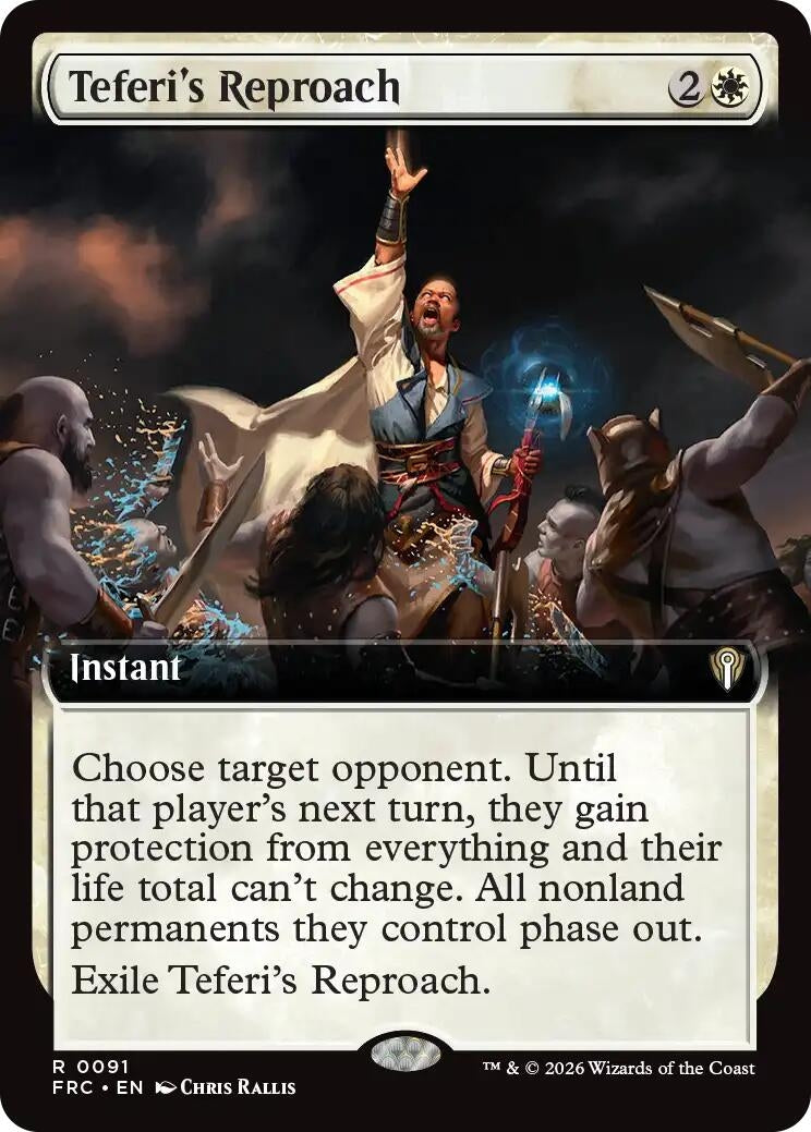 Image for Teferi's Reproach (Extended Art) (91) (Commander: Reality Fracture) (FRC) - Magic: The Gathering