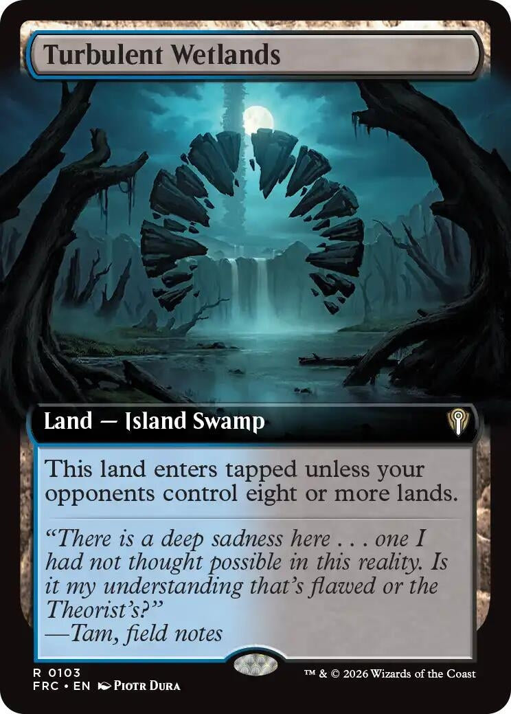 Image for Turbulent Wetlands (Extended Art) (103) (Commander: Reality Fracture) (FRC) - Magic: The Gathering