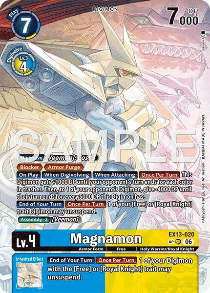 Image for Magnamon (SP) (EX13-020 SR) (Chivalrous XIII) (EX-13) - Digimon Card Game