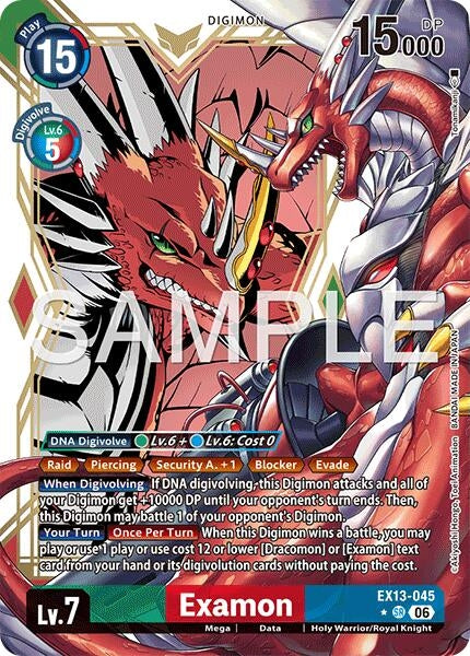 Image for Examon (Alternate Art) (EX13-045 SR) (Chivalrous XIII) (EX-13) - Digimon Card Game