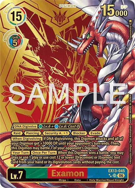 Image for Examon (Rare Pull) (EX13-045 SR) (Chivalrous XIII) (EX-13) - Digimon Card Game