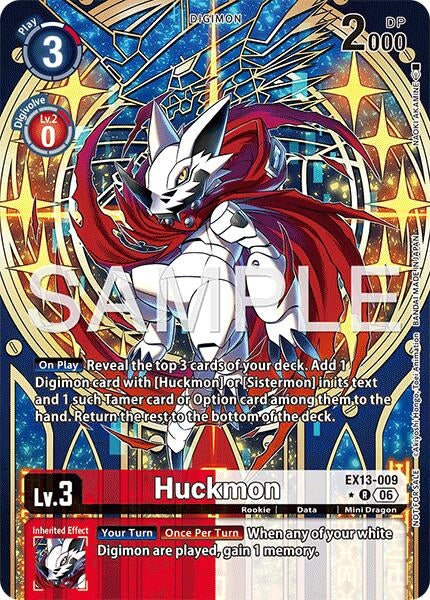 Image for Huckmon (Extended Art) (EX13-009 R) (Chivalrous XIII) (EX-13) - Digimon Card Game