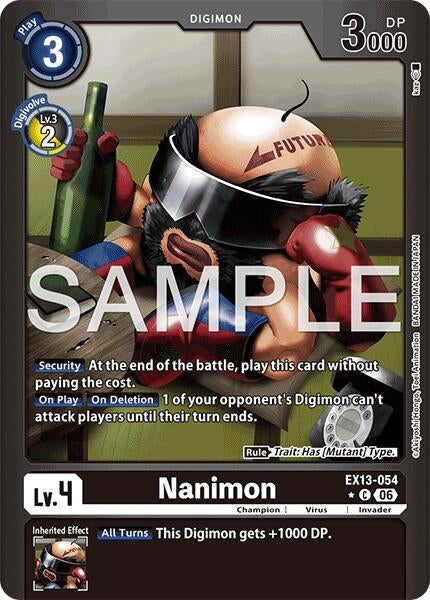 Image for Nanimon (Limited Foil) (EX13-054 C) (Chivalrous XIII) (EX-13) - Digimon Card Game