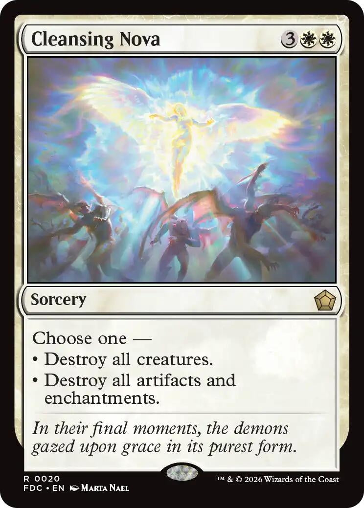 Image for Cleansing Nova (20) (Commander: Foundations) (FDC) - Magic: The Gathering