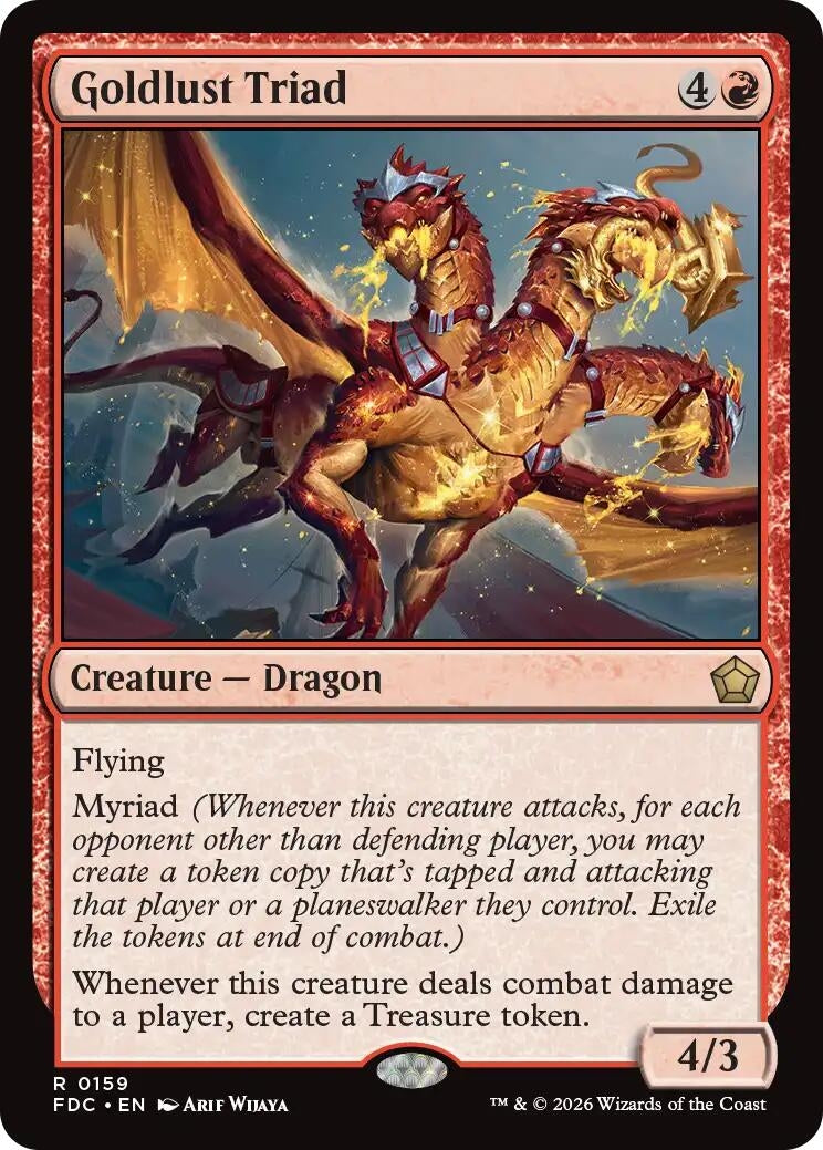 Image for Goldlust Triad (159) (Commander: Foundations) (FDC) - Magic: The Gathering