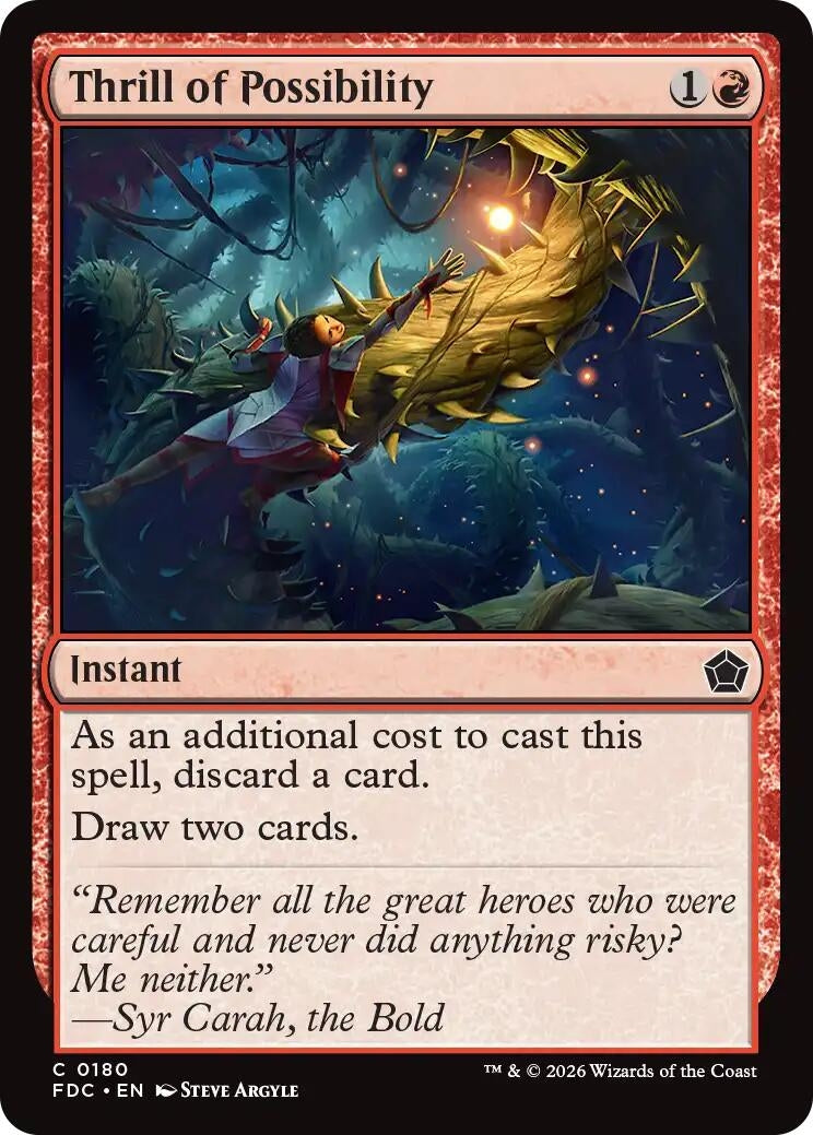 Image for Thrill of Possibility (180) (Commander: Foundations) (FDC) - Magic: The Gathering