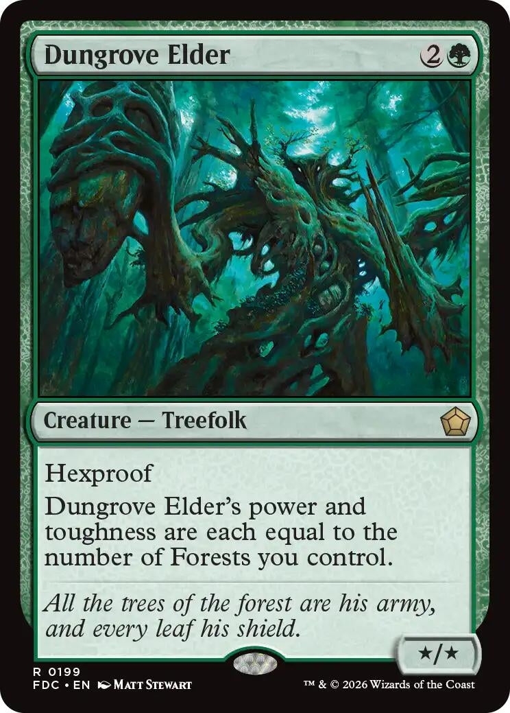 Image for Dungrove Elder (199) (Commander: Foundations) (FDC) - Magic: The Gathering