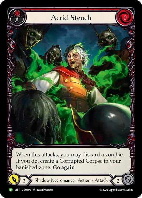Image for Acrid Stench (GEM196) (GEM Pack 6) (GEM) - Flesh and Blood TCG