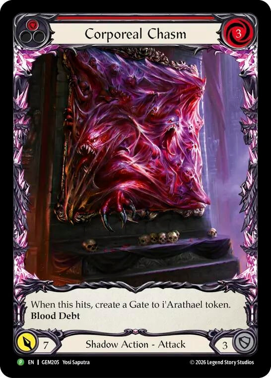 Image for Corporeal Chasm (GEM205) (GEM Pack 6) (GEM) - Flesh and Blood TCG