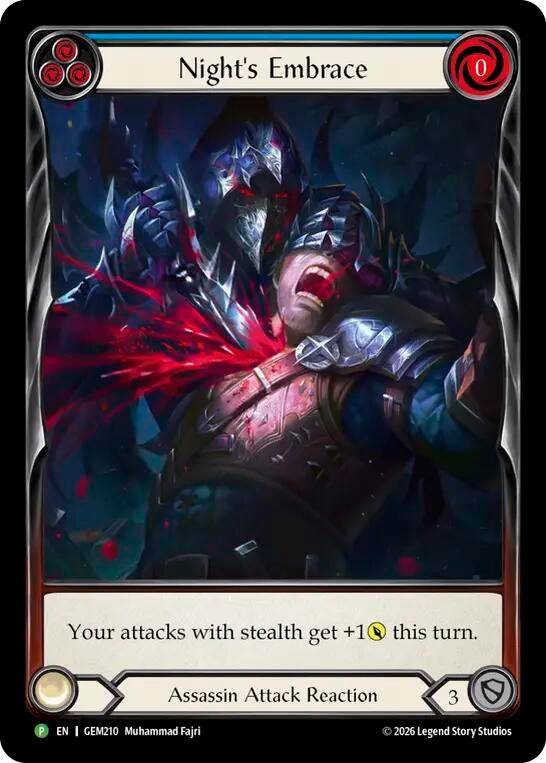 Image for Night's Embrace (GEM210) (GEM Pack 6) (GEM) - Flesh and Blood TCG