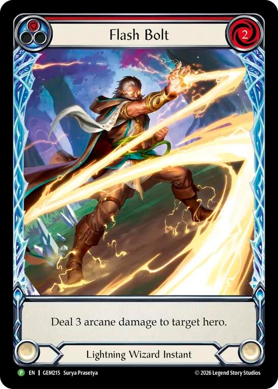 Image for Flash Bolt (GEM215) (GEM Pack 6) (GEM) - Flesh and Blood TCG