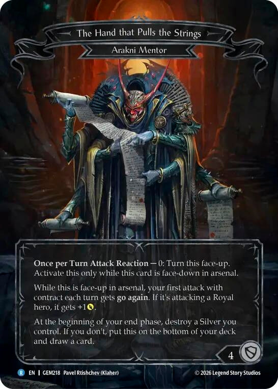 Image for The Hand that Pulls the Strings (GEM218) (GEM Pack 6) (GEM) - Flesh and Blood TCG