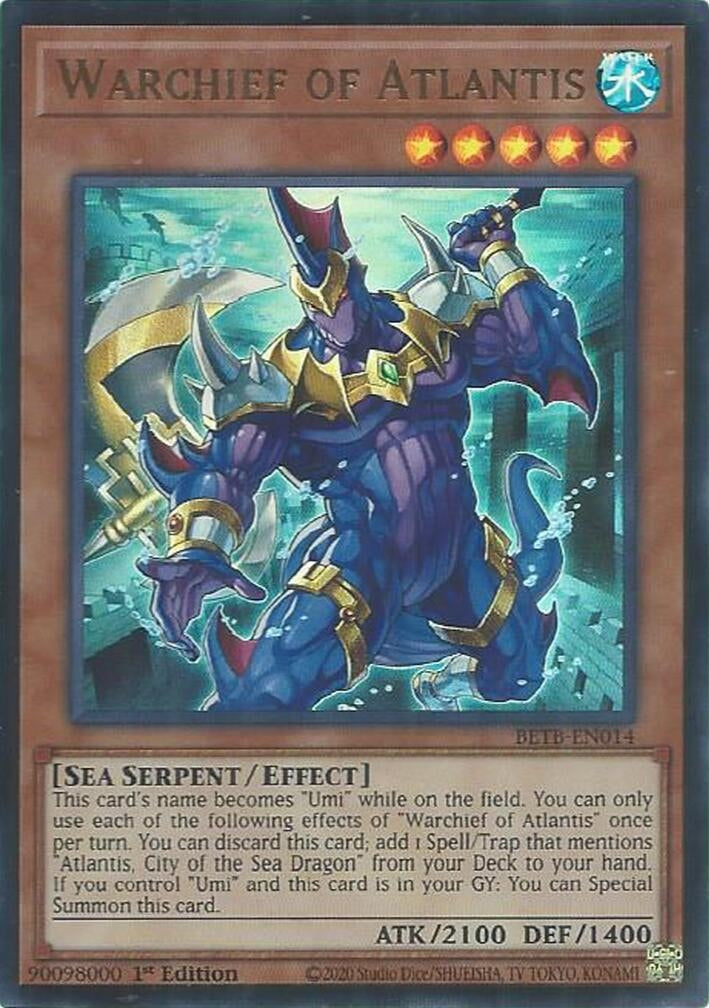Image for Warchief of Atlantis (BETB-EN014) (Beyond the Brave) (BETB) - YuGiOh