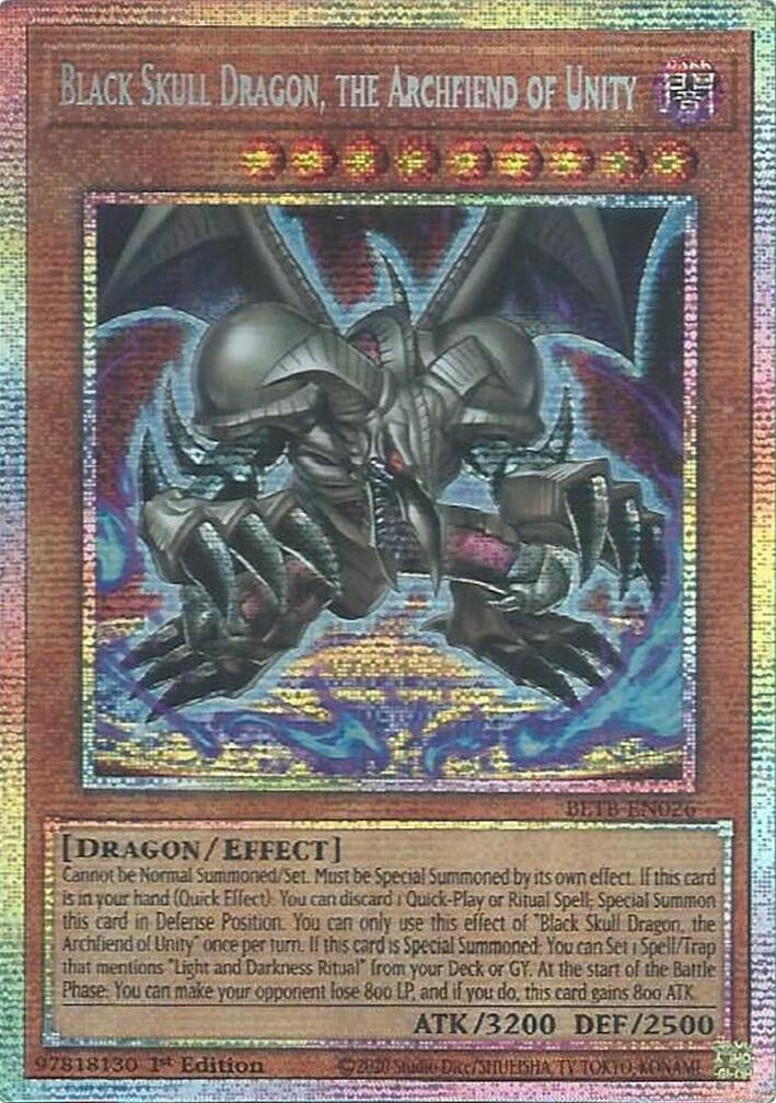 Image for Black Skull Dragon, the Archfiend of Unity (Starlight Rare) (BETB-EN026) (Beyond the Brave) (BETB) - YuGiOh