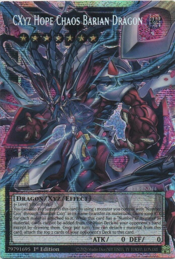 Image for CXyz Hope Chaos Barian Dragon (Starlight Rare) (Extended Art) (BETB-EN044) (Beyond the Brave) (BETB) - YuGiOh