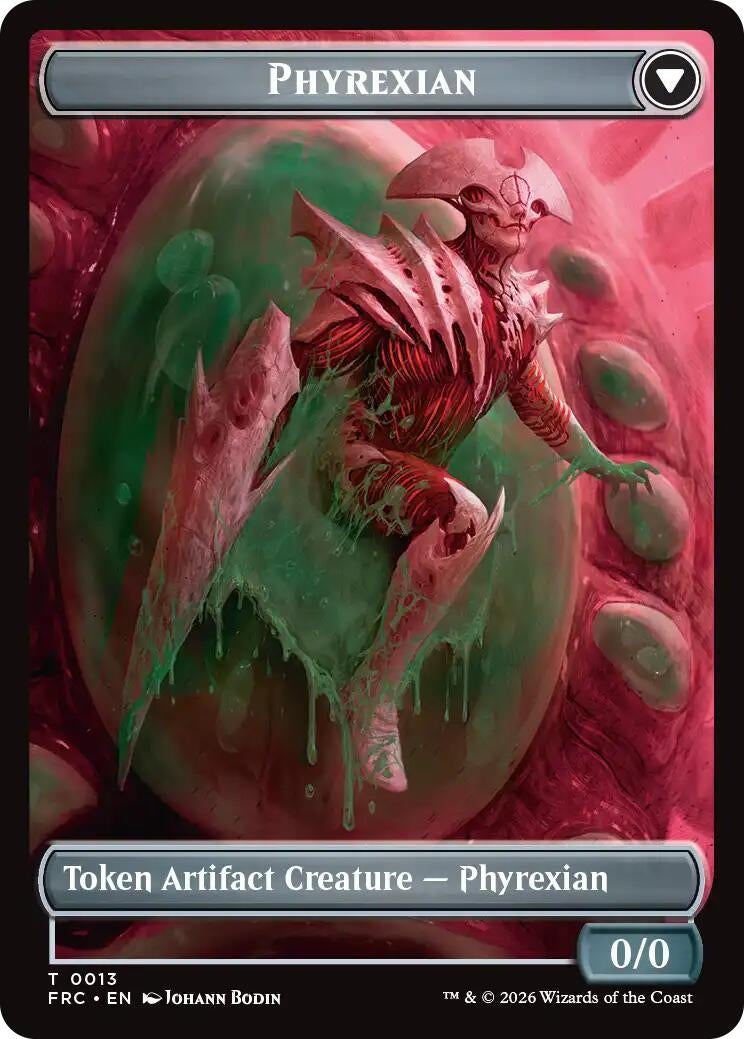 Image for Phyrexian // Incubator Double-Sided Token (13 // 13) (Commander: Reality Fracture) (FRC) - Magic: The Gathering