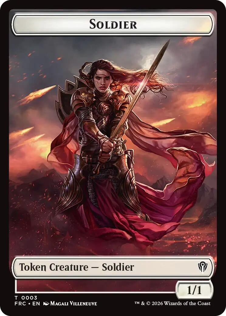 Image for Soldier // Map Double-Sided Token (3 // 14) (Commander: Reality Fracture) (FRC) - Magic: The Gathering