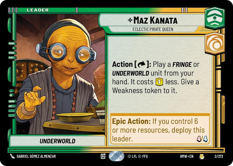 Image for Maz Kanata - Eclectic Pirate Queen (2/272) (Homeworlds) (HMW) - Star Wars: Unlimited
