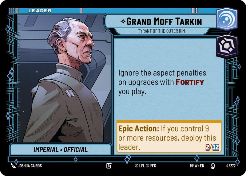 Image for Grand Moff Tarkin - Tyrant of the Outer Rim (4/272) (Homeworlds) (HMW) - Star Wars: Unlimited