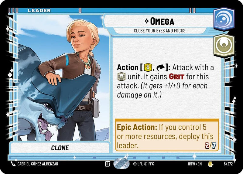 Image for Omega - Close Your Eyes and Focus (6/272) (Homeworlds) (HMW) - Star Wars: Unlimited