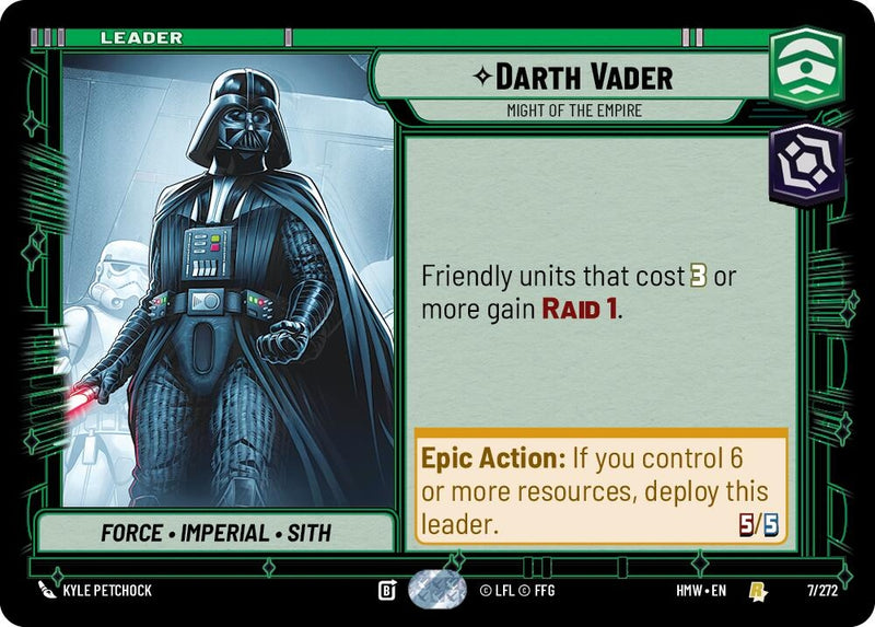 Image for Darth Vader - Might of the Empire (7/272) (Homeworlds) (HMW) - Star Wars: Unlimited