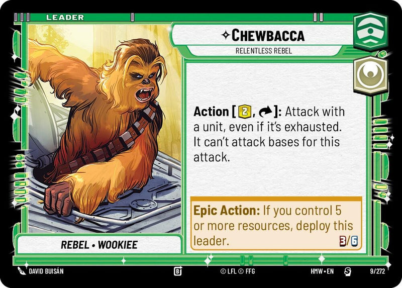 Image for Chewbacca - Relentless Rebel (9/272) (Homeworlds) (HMW) - Star Wars: Unlimited