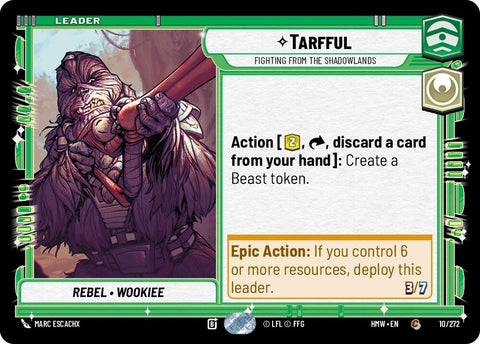 Image for Tarfful - Fighting from the Shadowlands (10/272) (Homeworlds) (HMW) - Star Wars: Unlimited