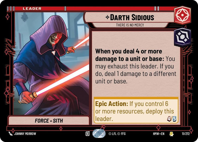 Image for Darth Sidious - There Is No Mercy (11/272) (Homeworlds) (HMW) - Star Wars: Unlimited