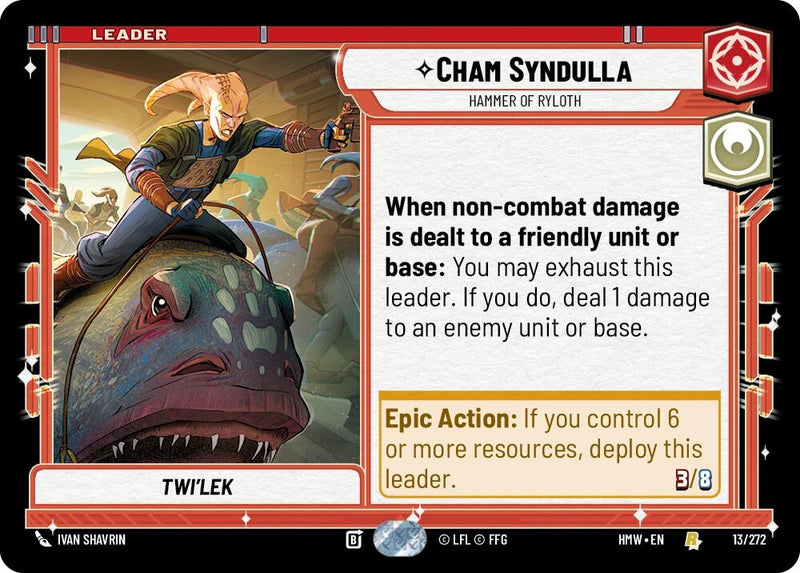 Image for Cham Syndulla - Hammer of Ryloth (13/272) (Homeworlds) (HMW) - Star Wars: Unlimited