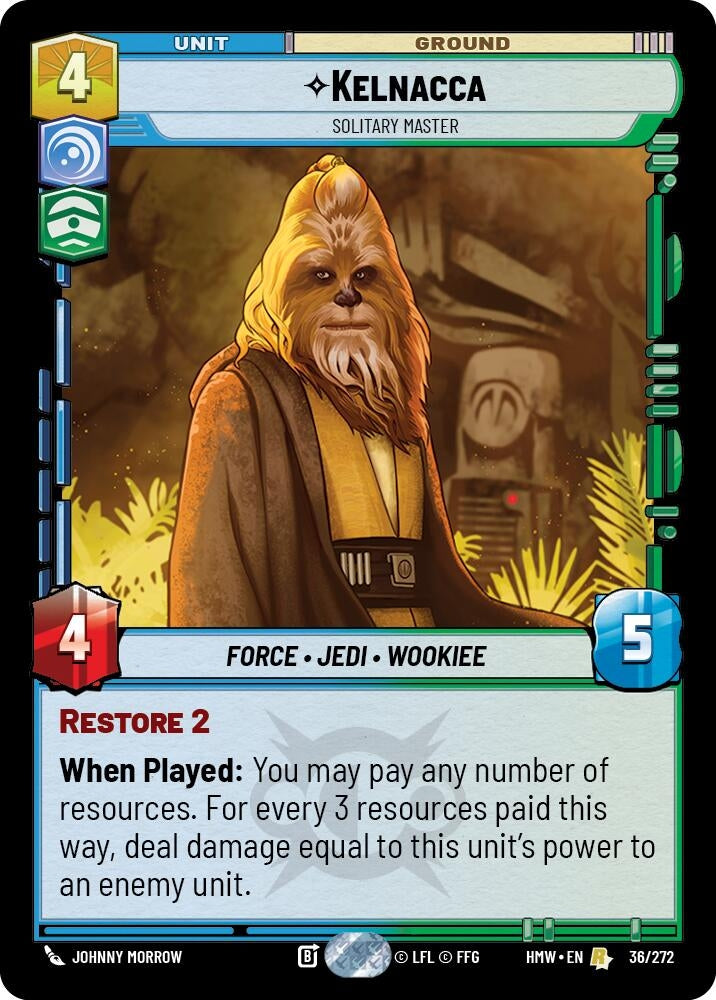 Image for Kelnacca - Solitary Master (36/272) (Homeworlds) (HMW) - Star Wars: Unlimited