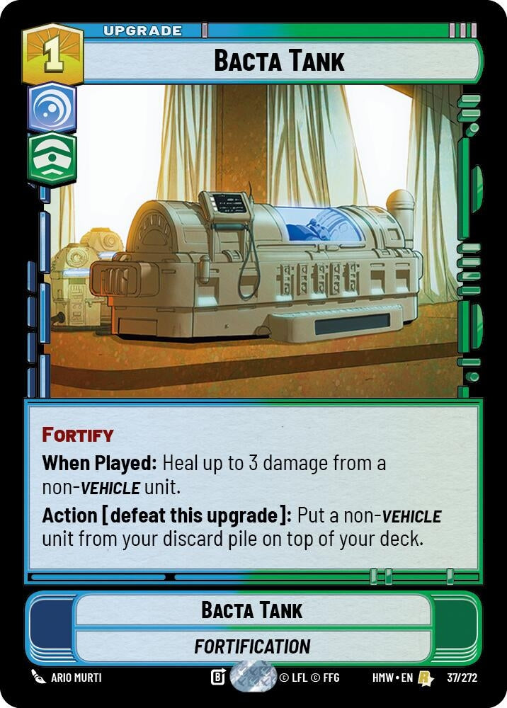 Image for Bacta Tank (37/272) (Homeworlds) (HMW) - Star Wars: Unlimited
