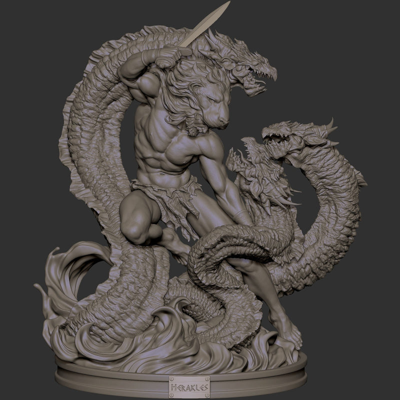 Hercules Resin Statue - view 5