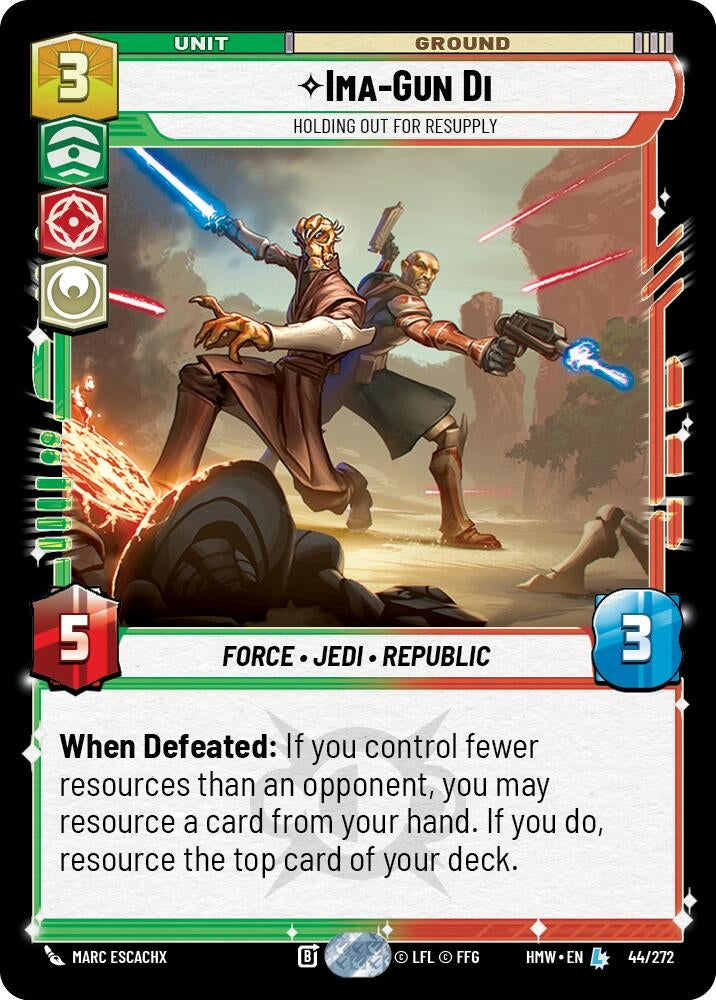 Image for Ima-Gun Di - Holding Out For Resupply (44/272) (Homeworlds) (HMW) - Star Wars: Unlimited