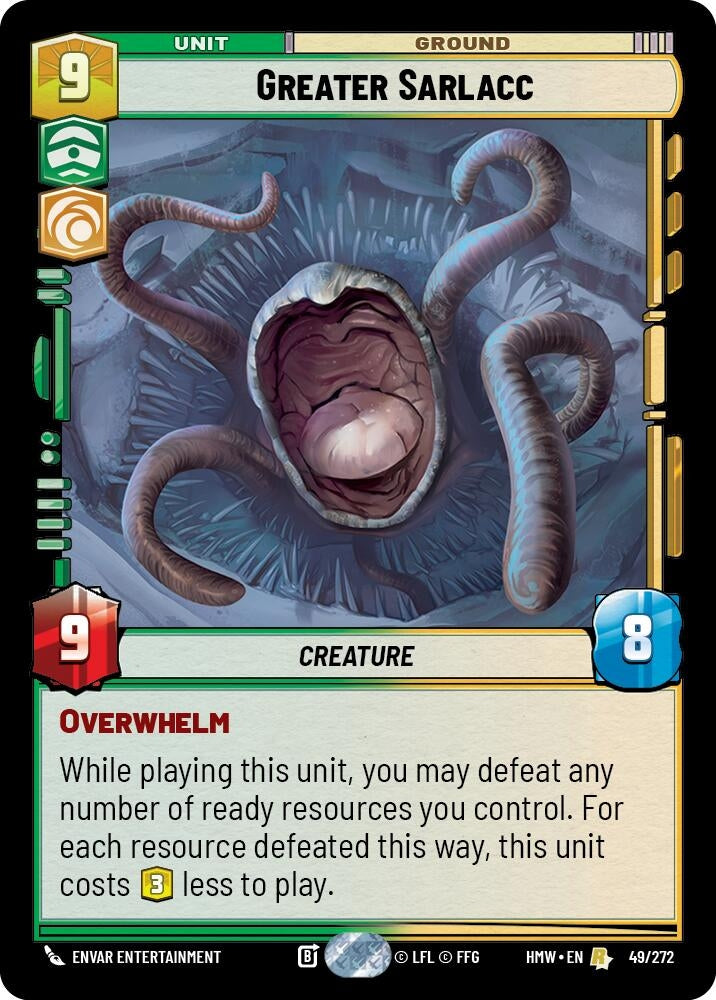 Image for Greater Sarlacc (49/272) (Homeworlds) (HMW) - Star Wars: Unlimited