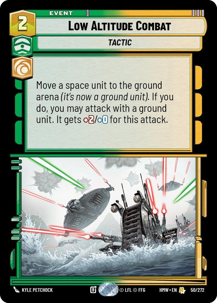 Image for Low Altitude Combat (50/272) (Homeworlds) (HMW) - Star Wars: Unlimited
