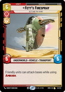 Image for Fett's Firespray - Settling the Score (53/272) (Homeworlds) (HMW) - Star Wars: Unlimited