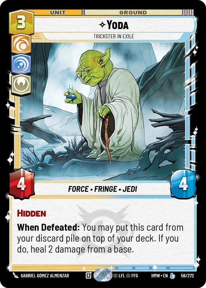 Image for Yoda - Trickster in Exile (56/272) (Homeworlds) (HMW) - Star Wars: Unlimited