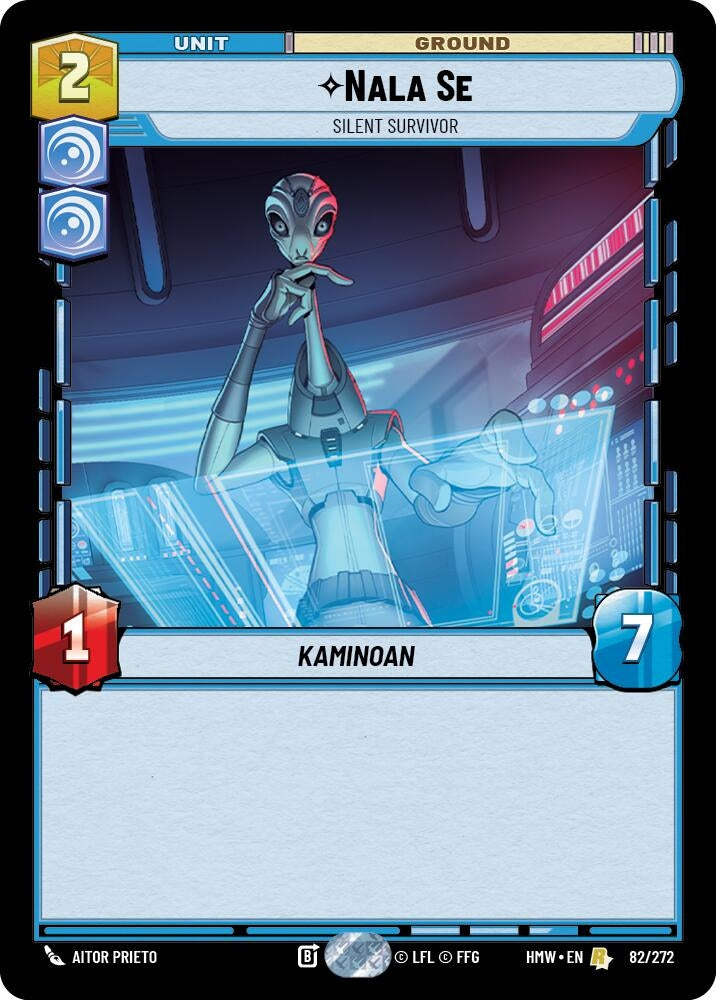 Image for Nala Se - Silent Survivor (82/272) (Homeworlds) (HMW) - Star Wars: Unlimited