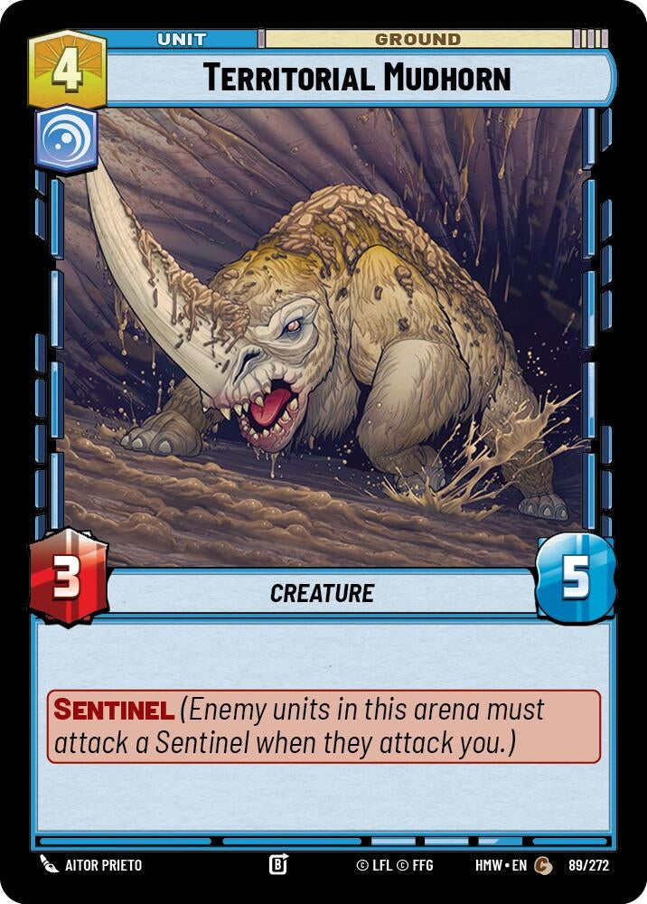 Image for Territorial Mudhorn (89/272) (Homeworlds) (HMW) - Star Wars: Unlimited