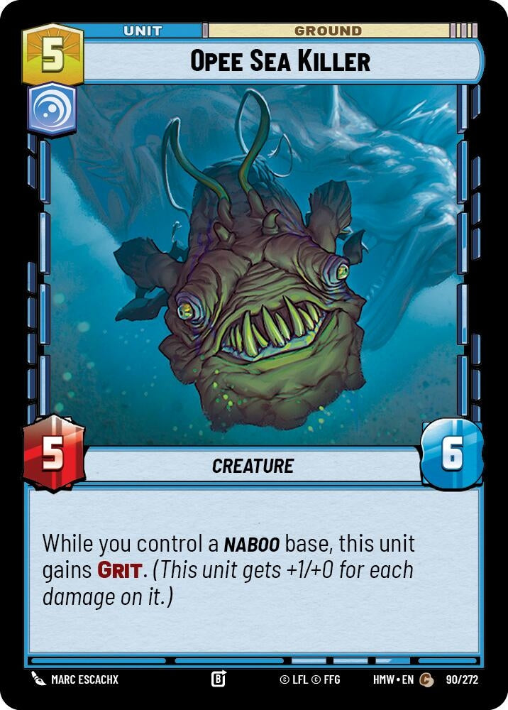 Image for Opee Sea Killer (90/272) (Homeworlds) (HMW) - Star Wars: Unlimited