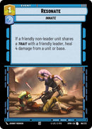 Image for Resonate (98/272) (Homeworlds) (HMW) - Star Wars: Unlimited