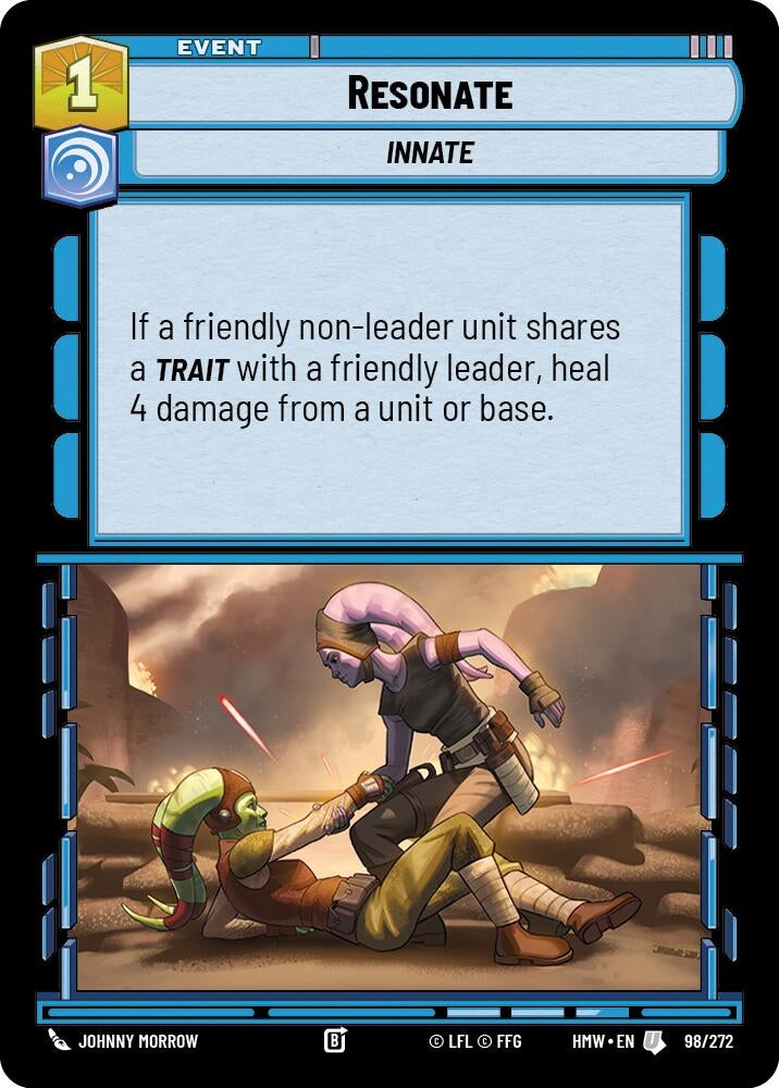 Image for Resonate (98/272) (Homeworlds) (HMW) - Star Wars: Unlimited